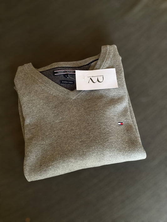 Tommy Hilfiger grey cotton sweater
