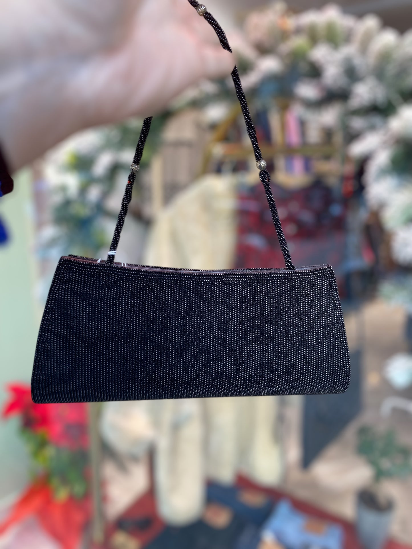 Sparkling vintage clutch