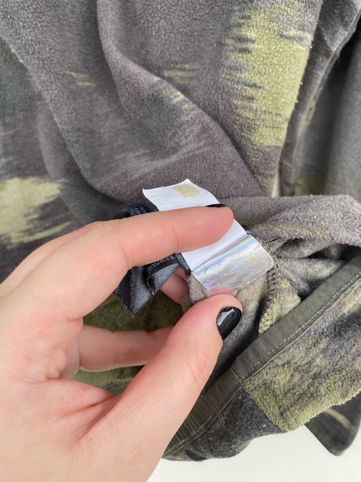 The North Face soft military print fleece (M)