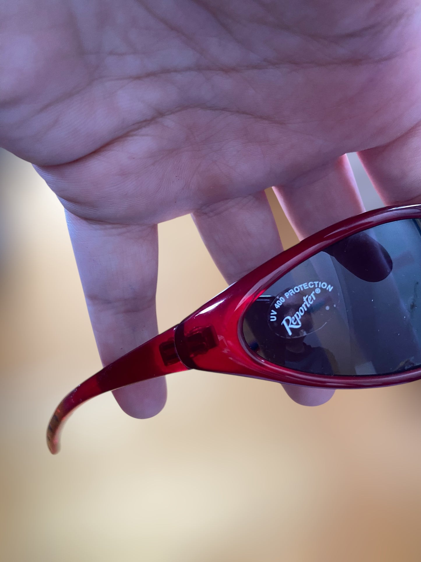 Vintage red Reporter sunglasses