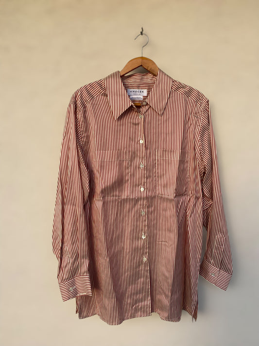 Vintage striped silk shirt