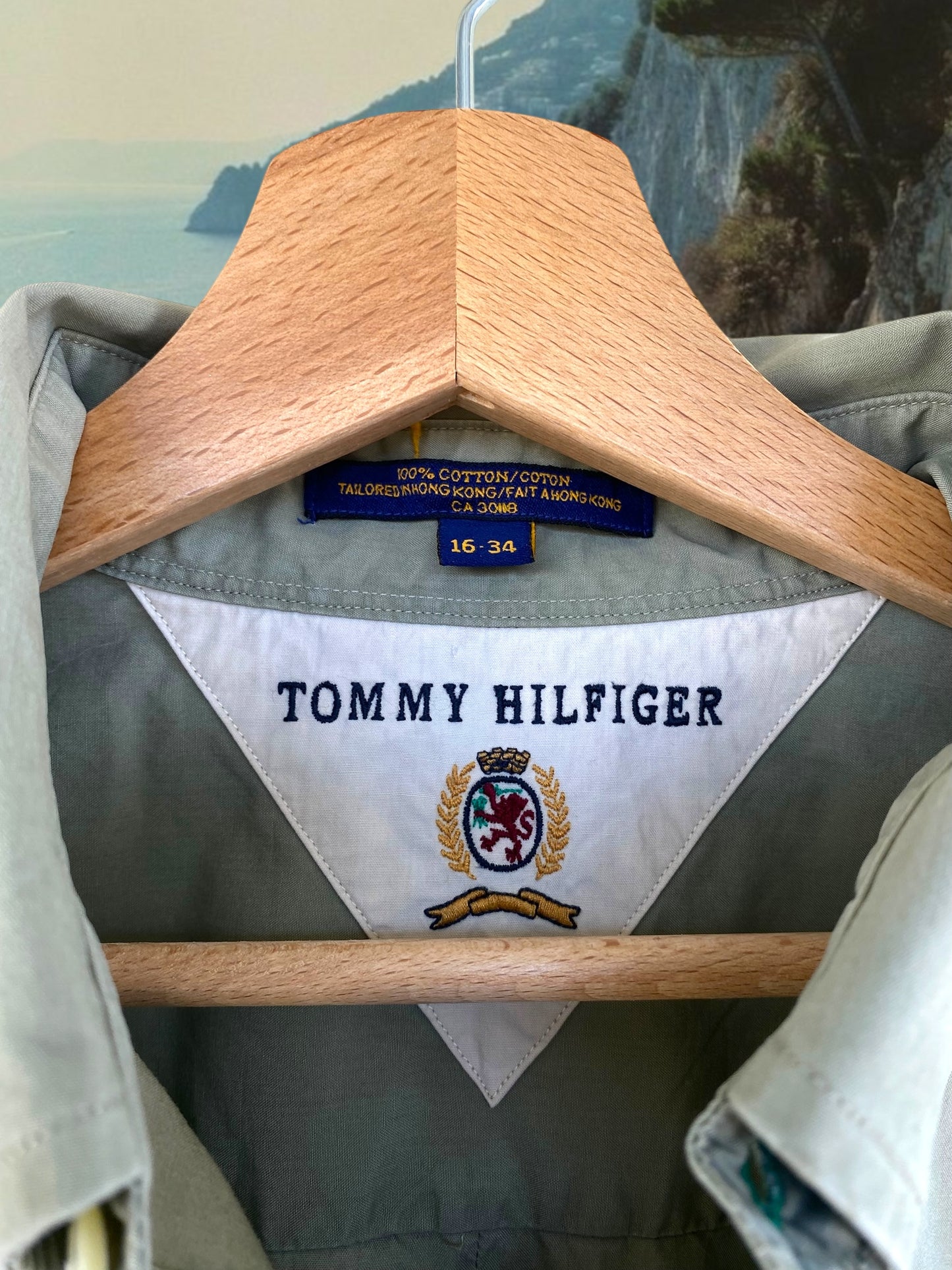 Tommy Hilfiger khaki shirt