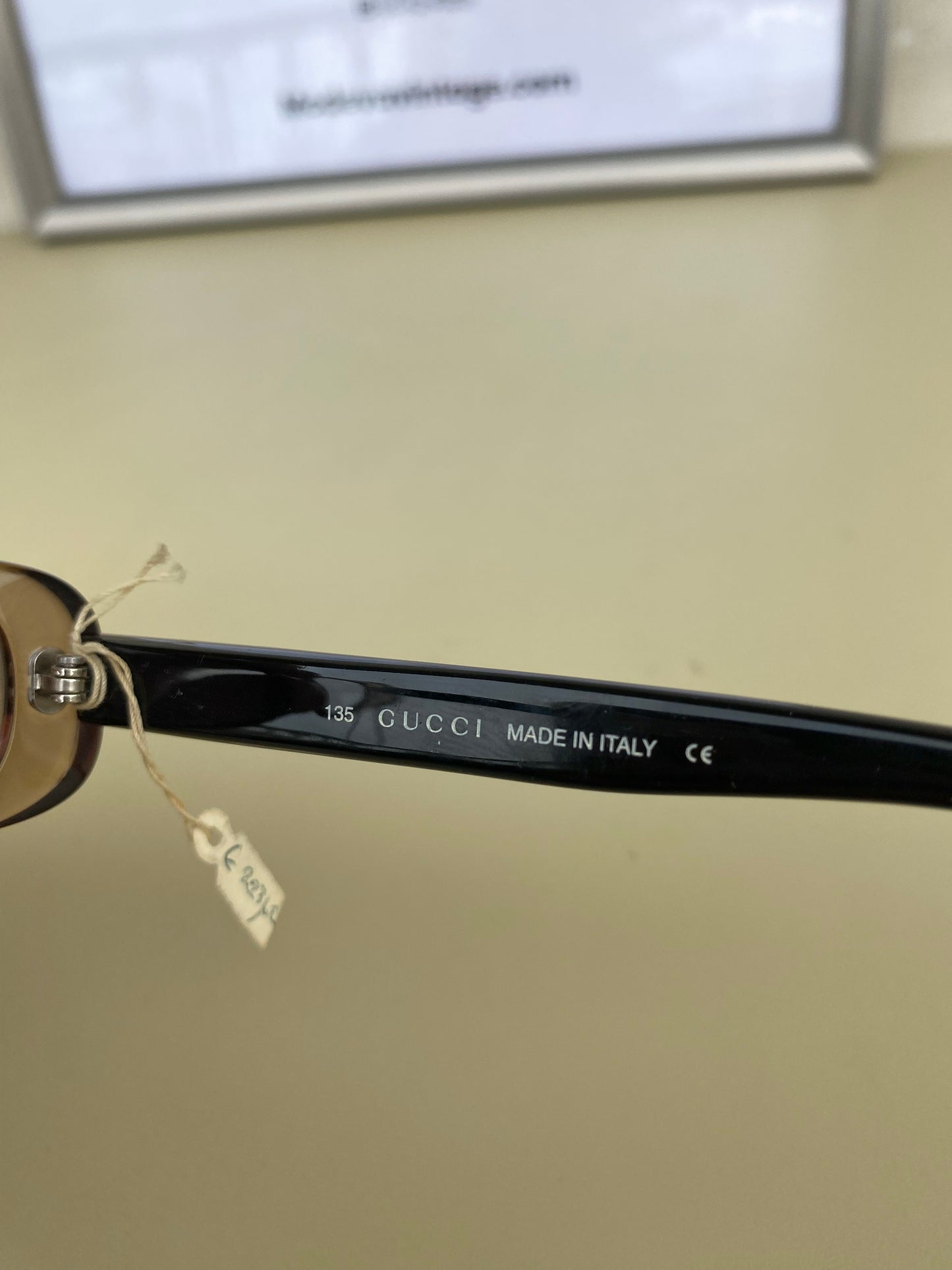 Gucci 00s eyeglasses in caramel color