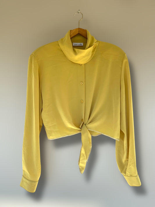 Gerry Weber mustard crop shirt