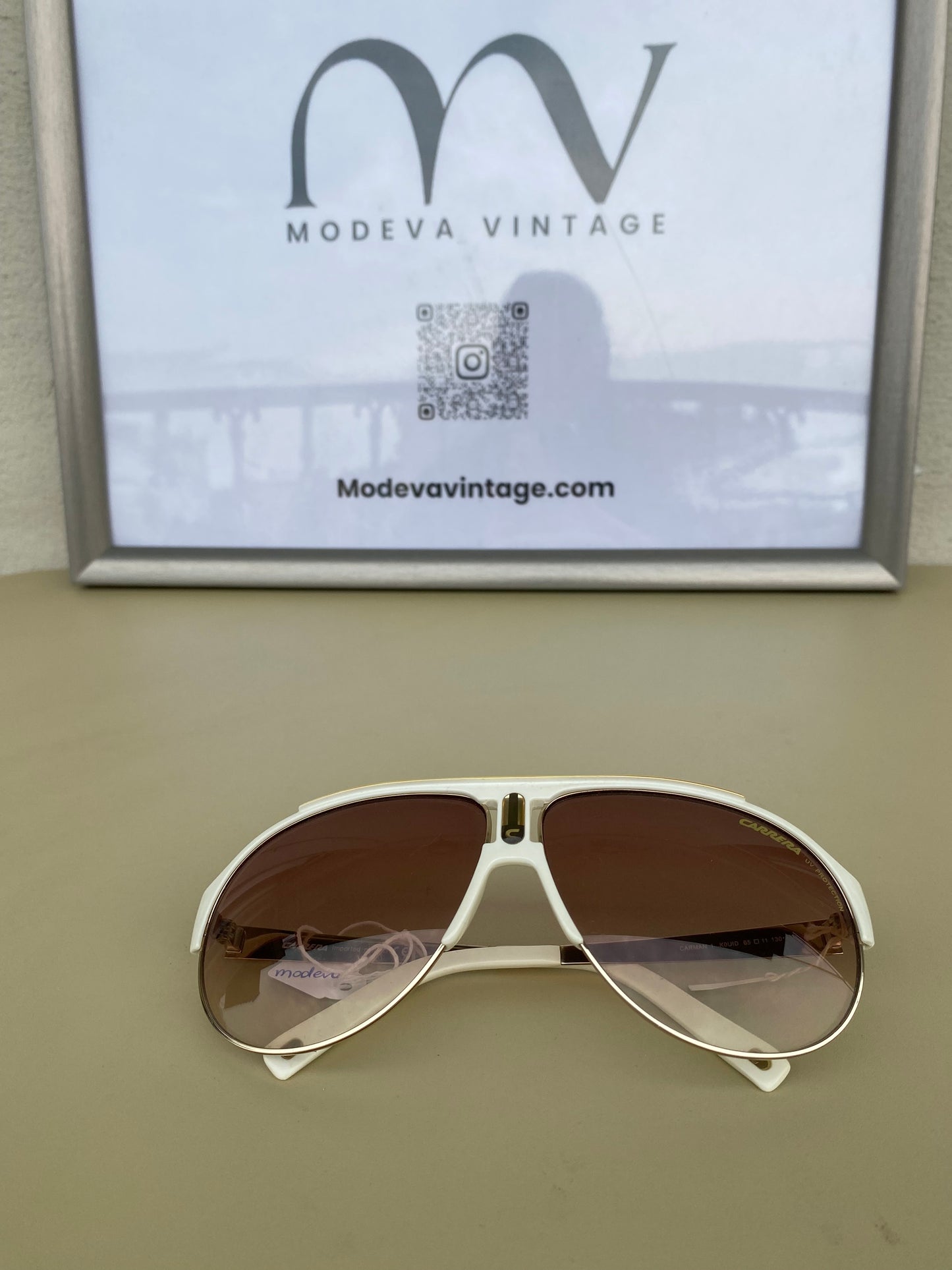 Vintage white Carera sunglasses