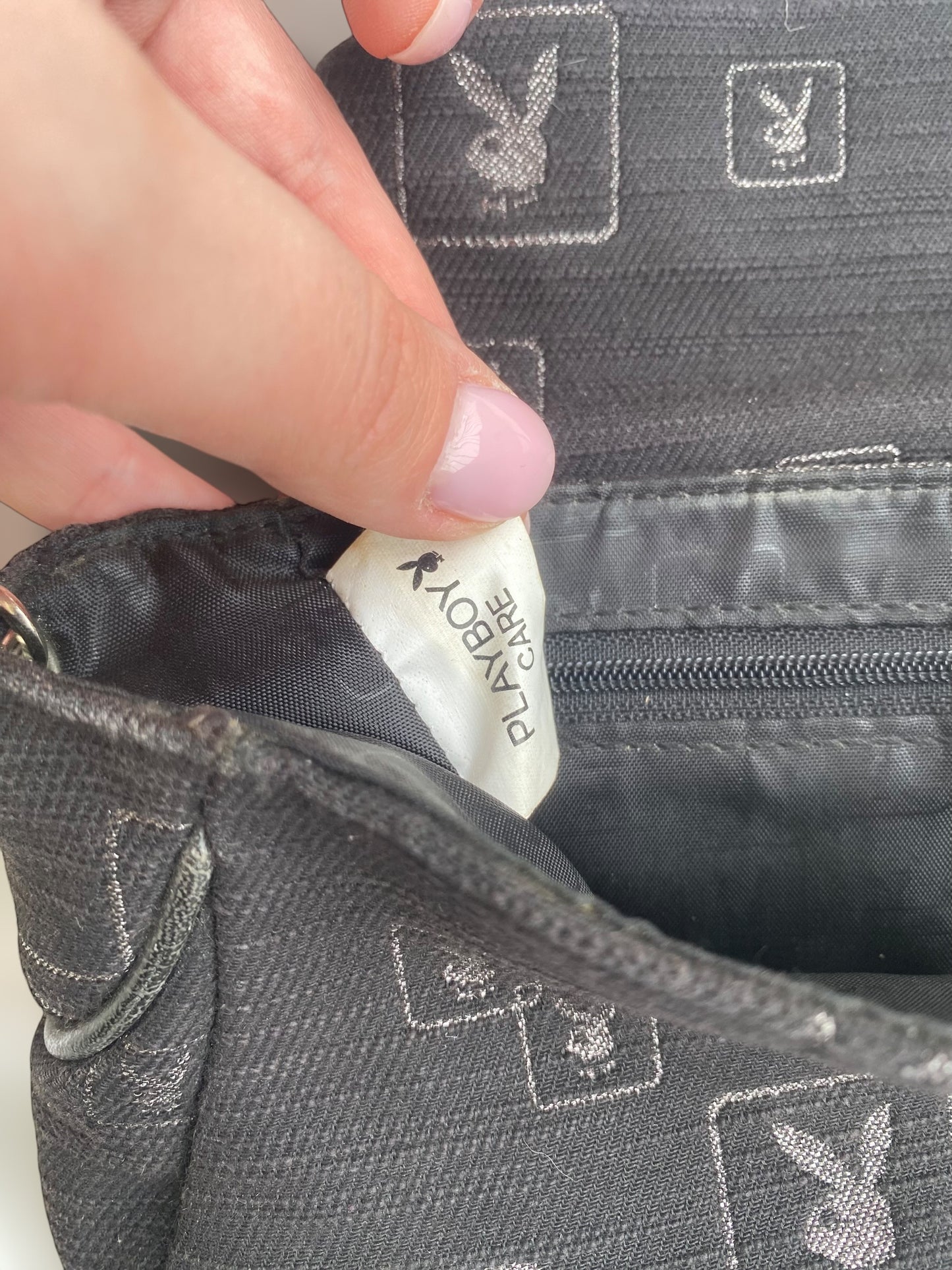 2000s Playboy canva bag