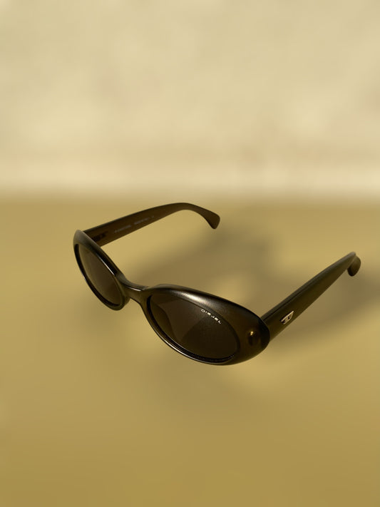 Deadstock vintage DIESEL sunglasses • color dark olive