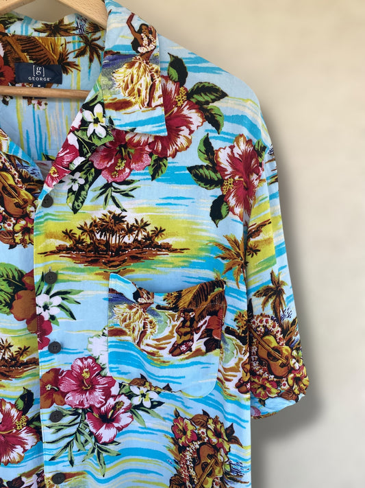 “Hula hoop” Hawaiian vintage shirt