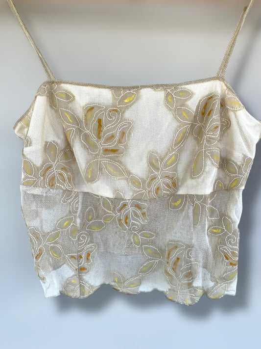 Unique vintage embroidered top