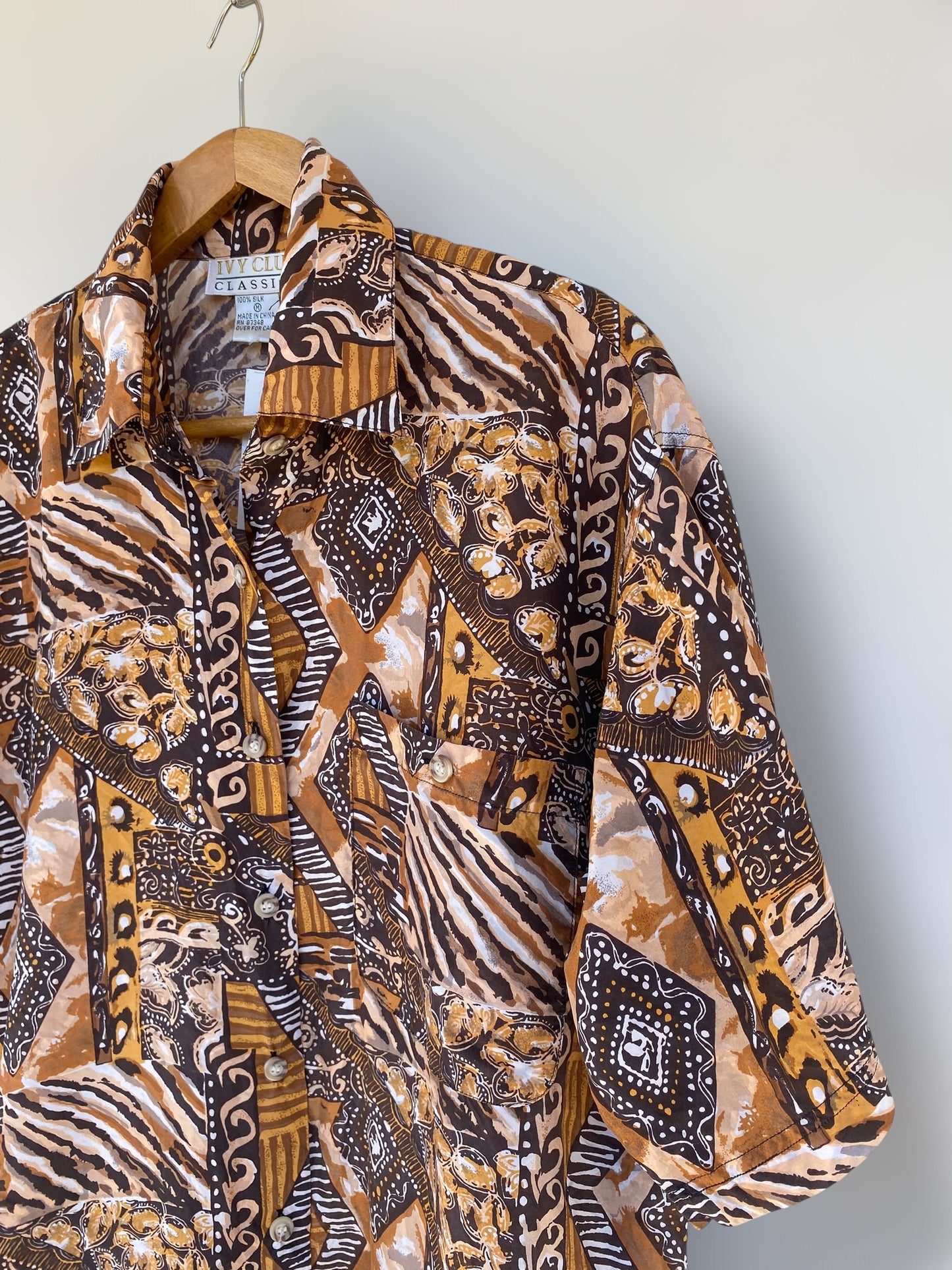 Earthy silk shirt