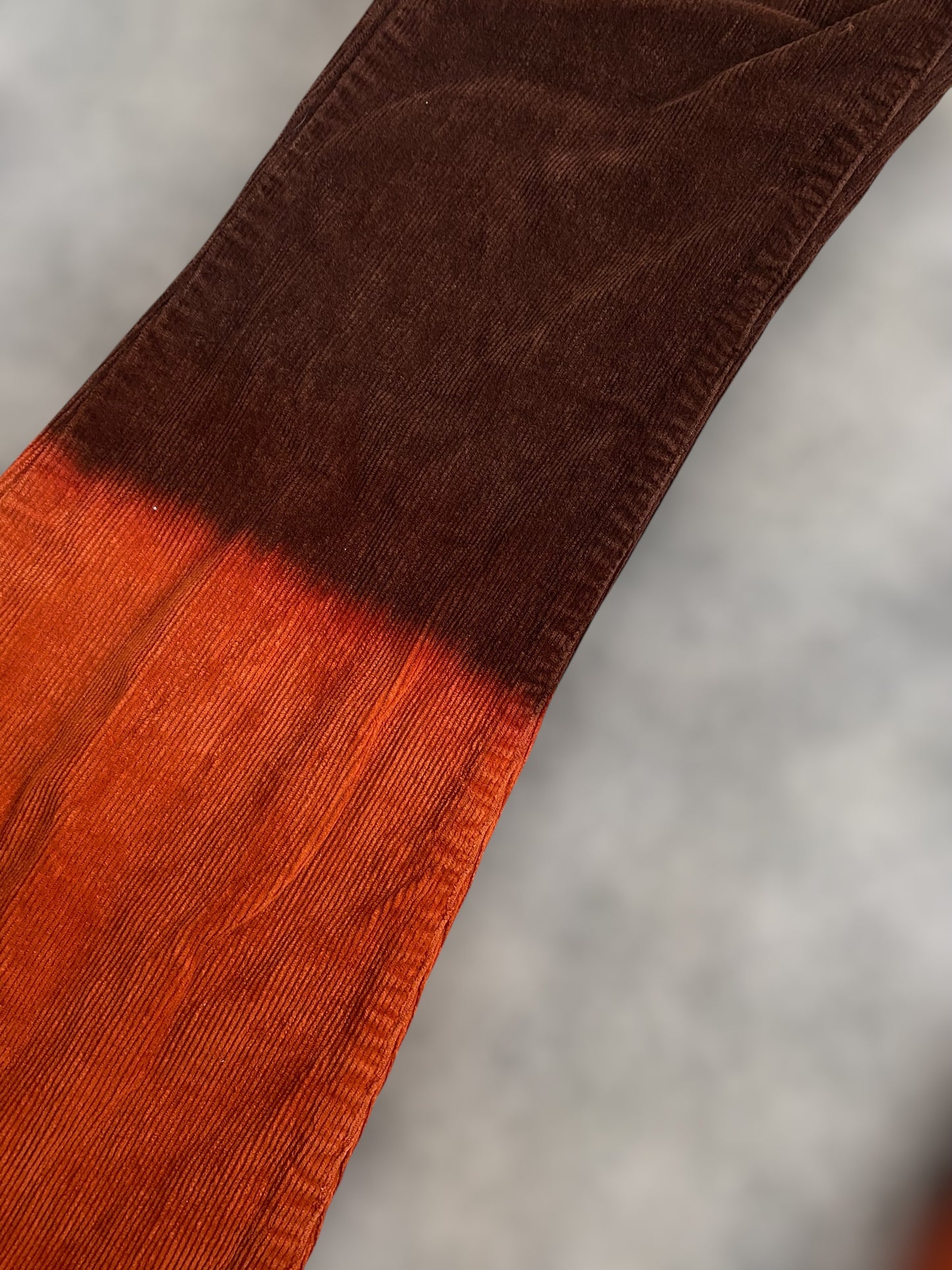 Vintage Miss denim corduroy flare reworked jean🧡🤎