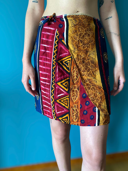 Vintage mix print pareo