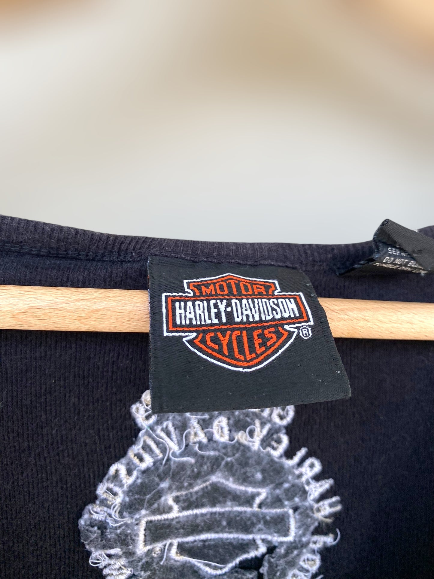 Vintage Harley Davidson woman top