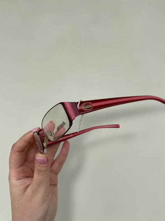 Just Cavalli dark pink 00s eyeglasses