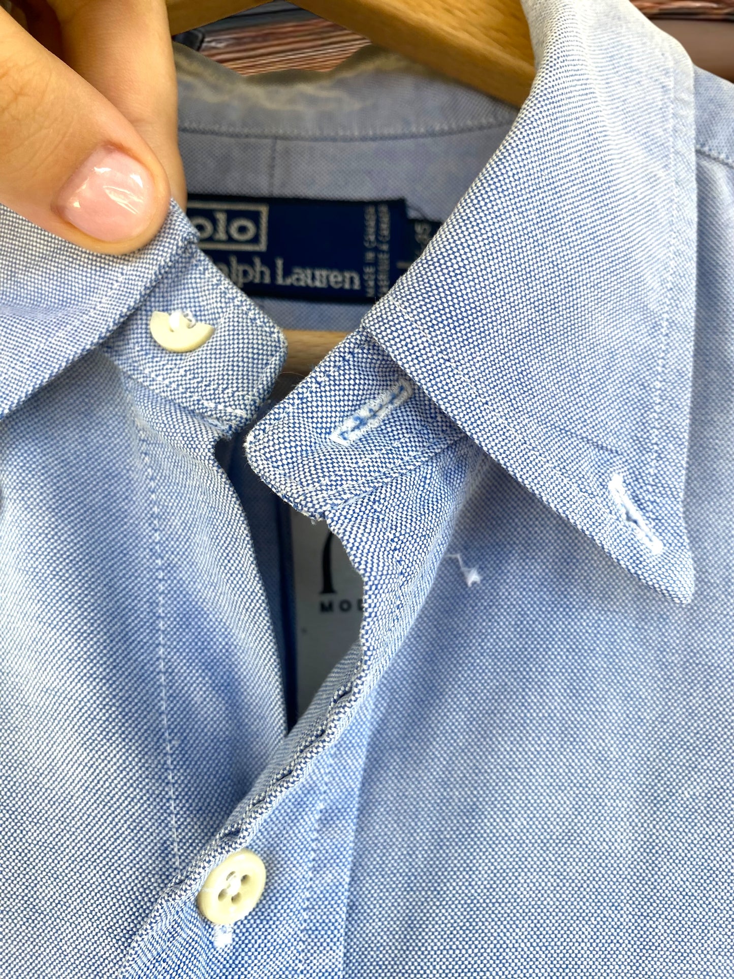 Polo by Ralph Lauren solf blue shirt