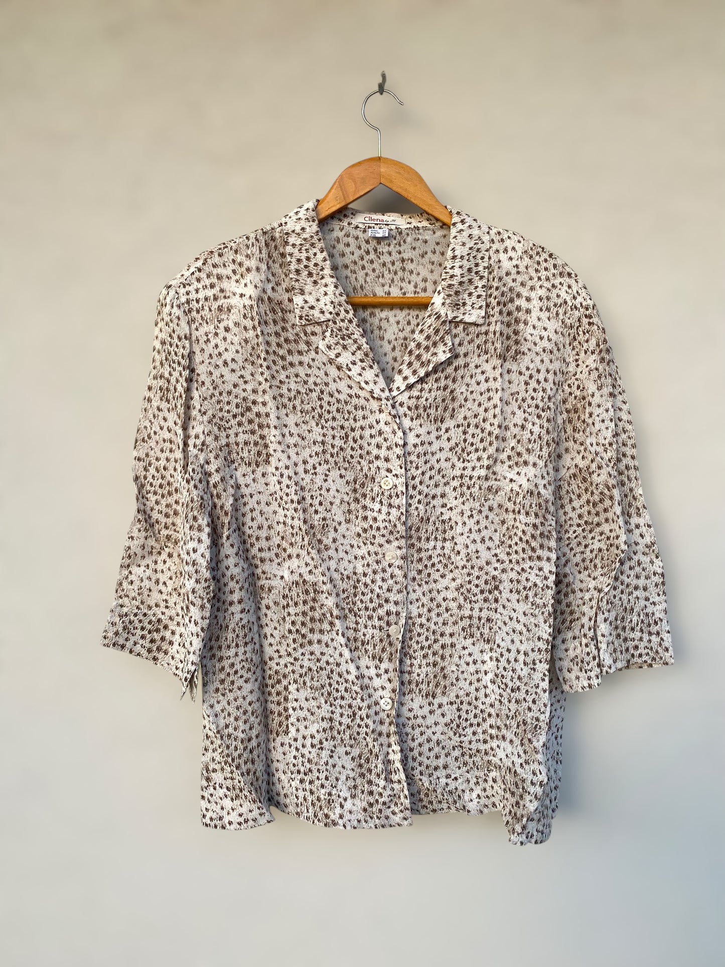 Cilena vintage shirt in animal print