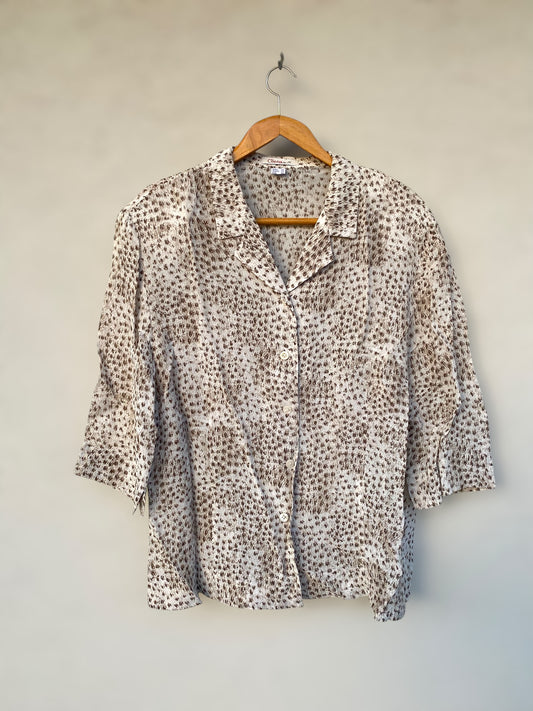 Cilena vintage shirt in animal print