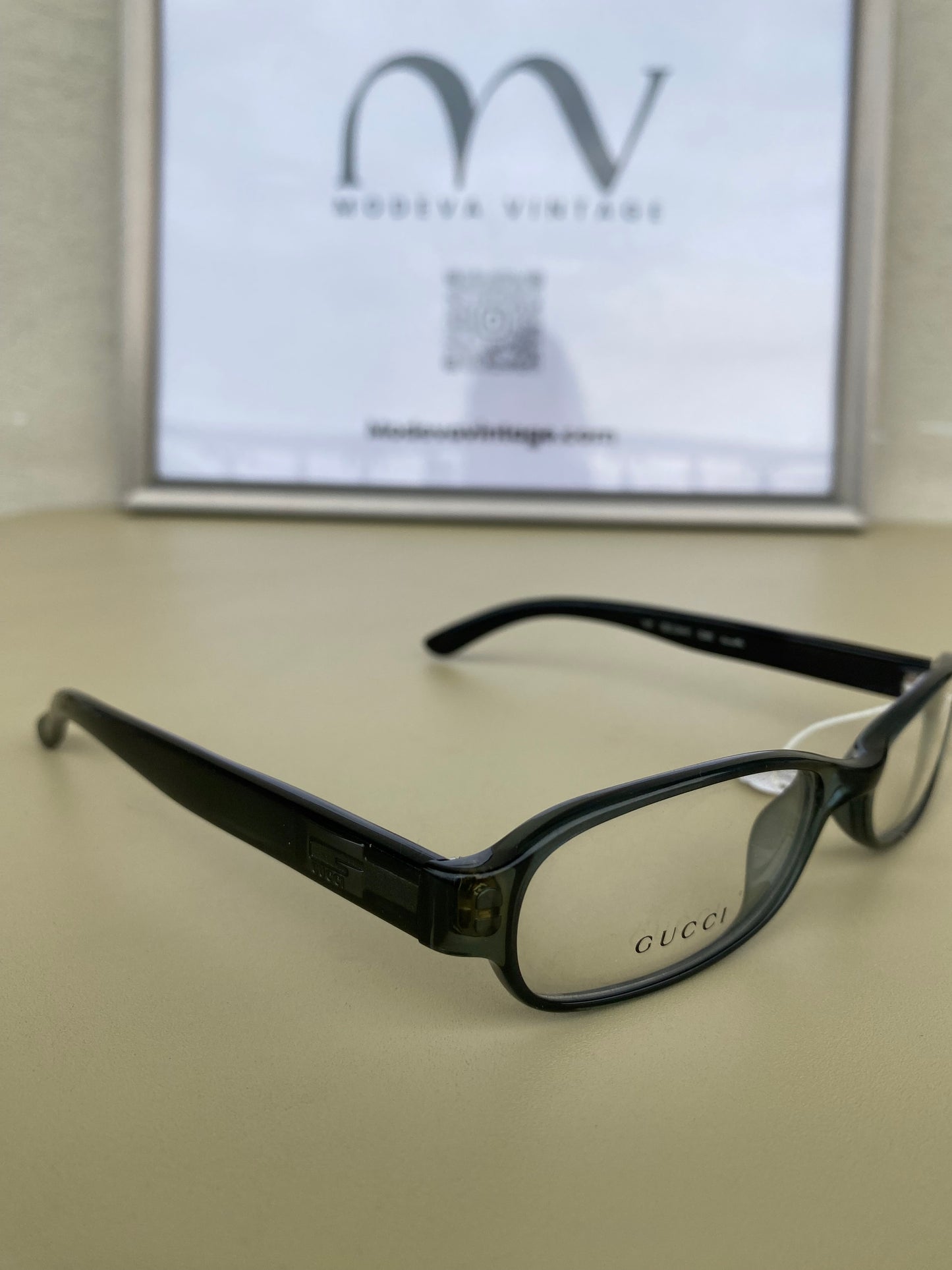 Dark Green Gucci vintage eyeglasses