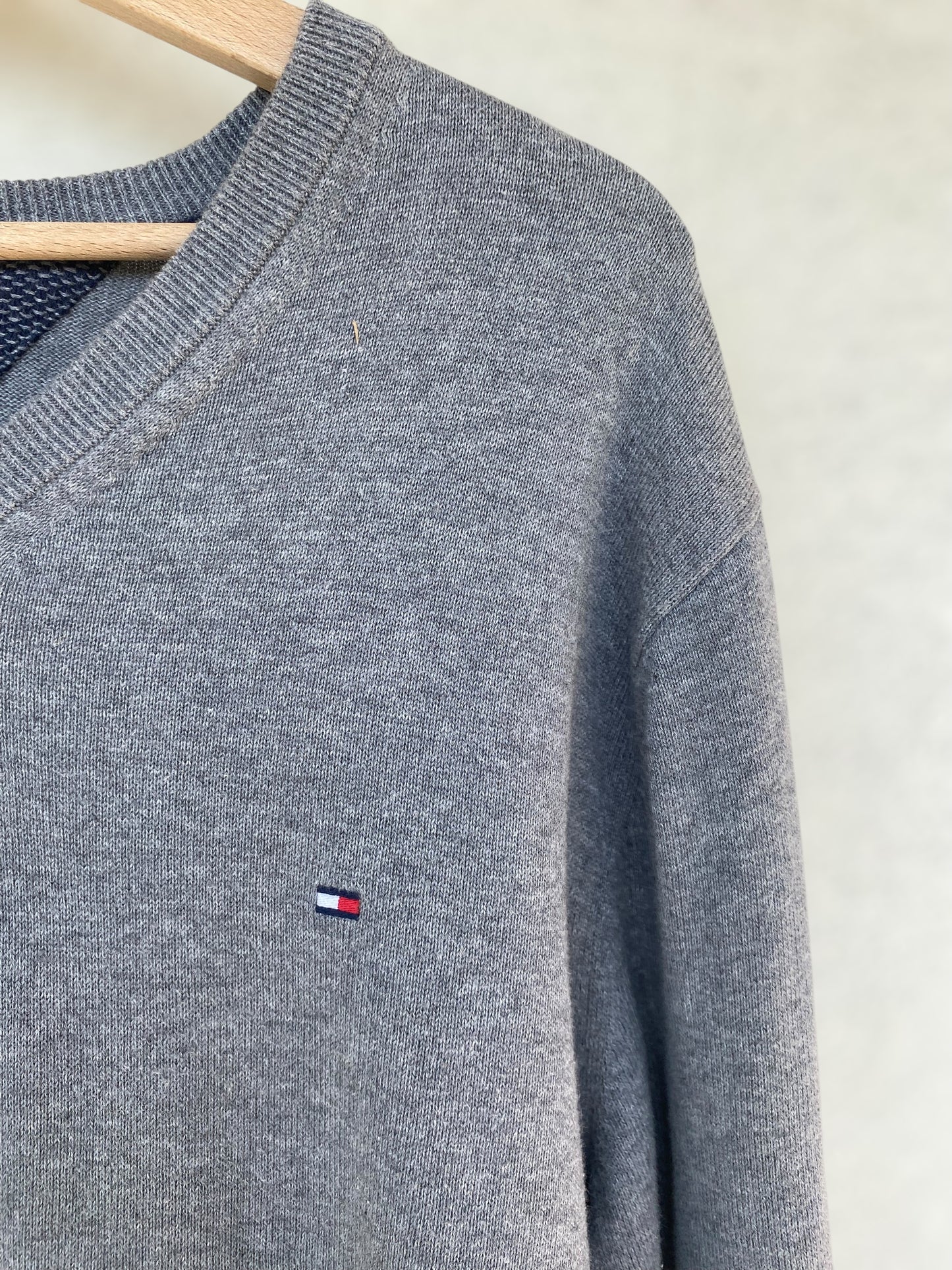 Tommy Hilfiger grey cotton sweater