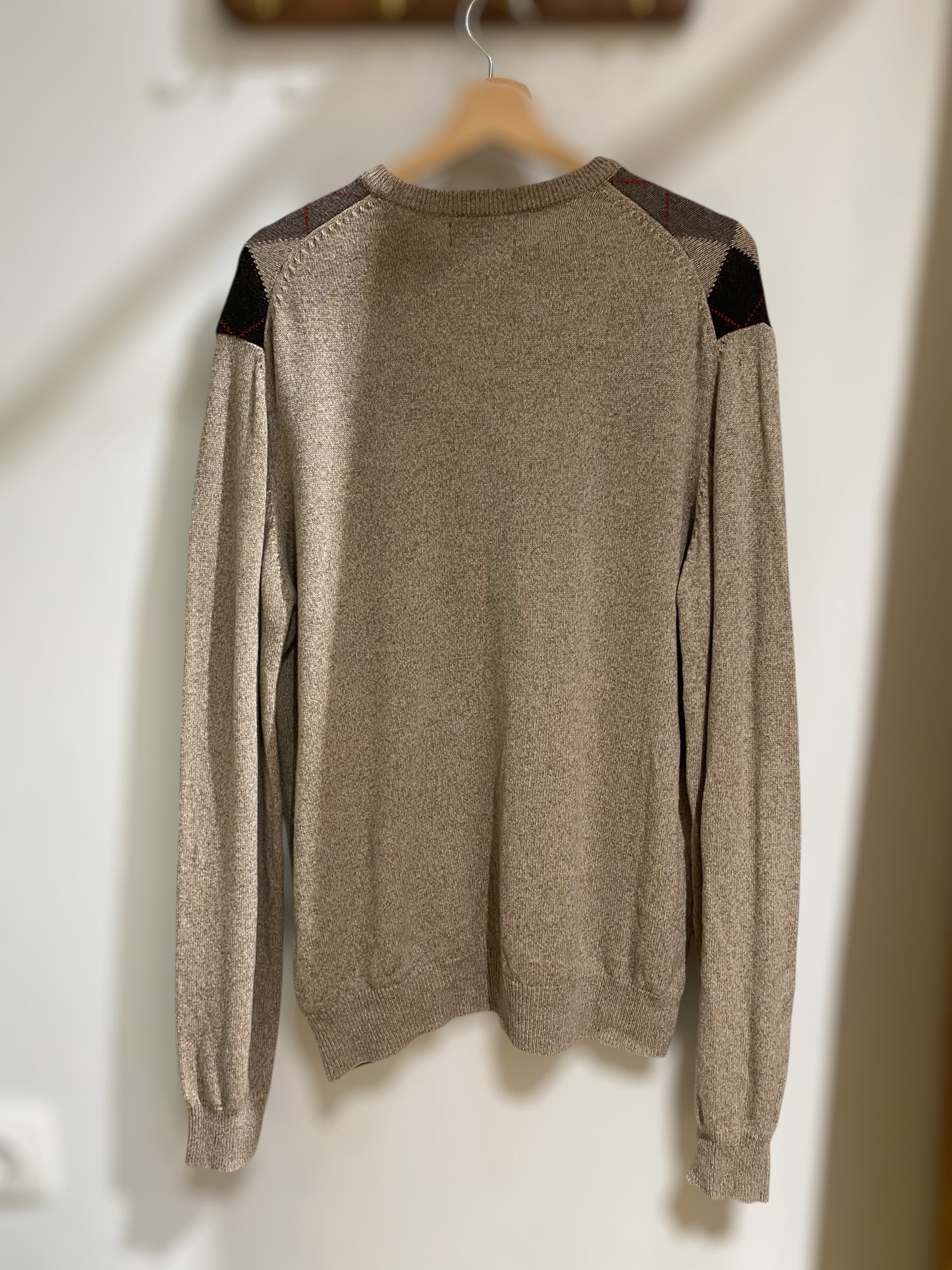 Vintage woolen argyle sweater