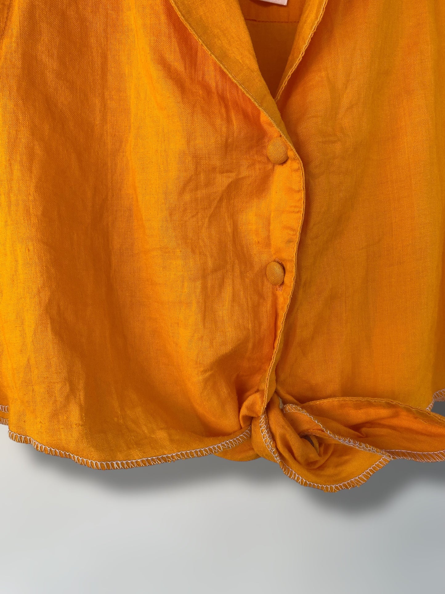 Vintage orange cropped shirt