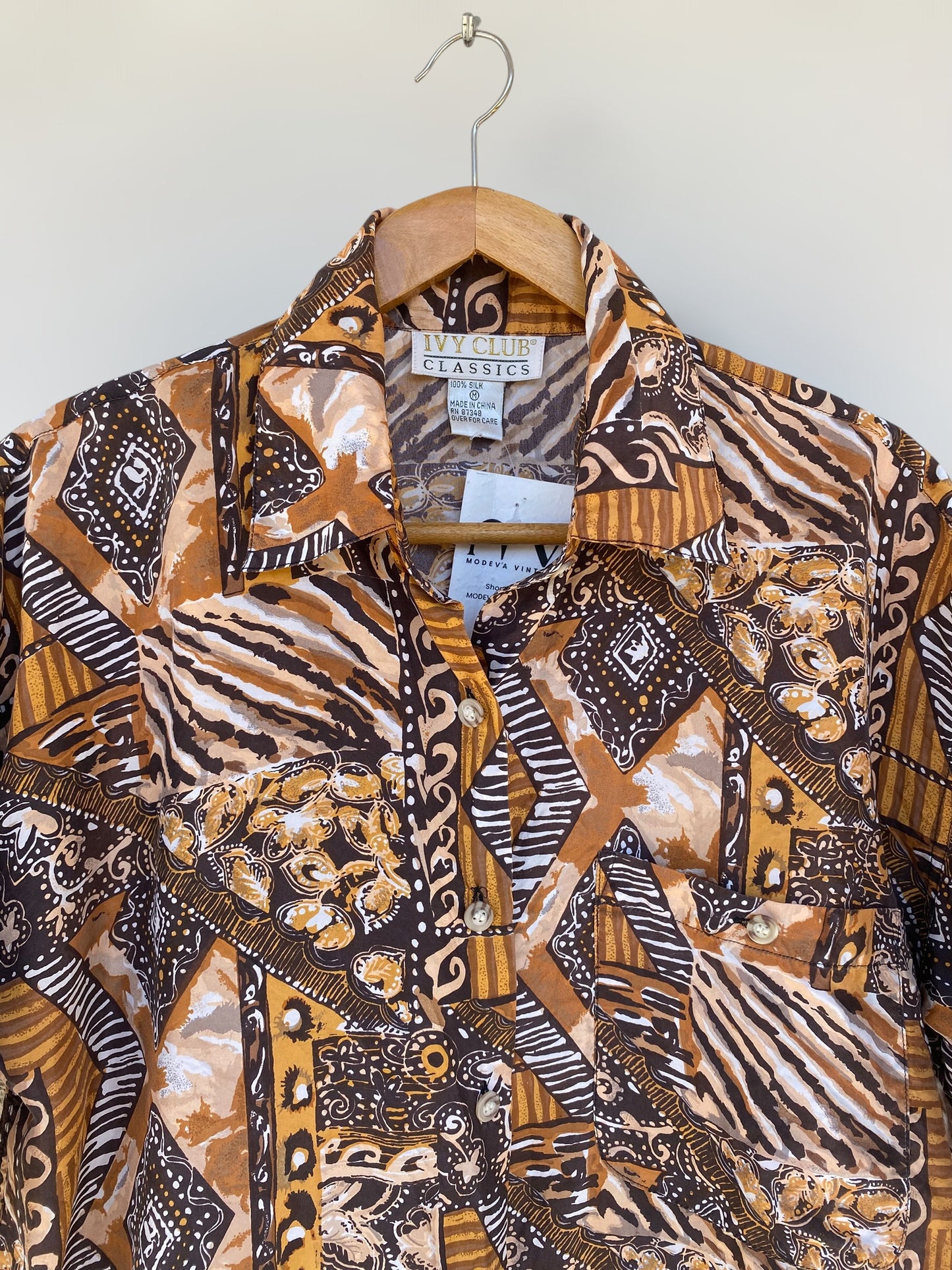 Earthy silk shirt