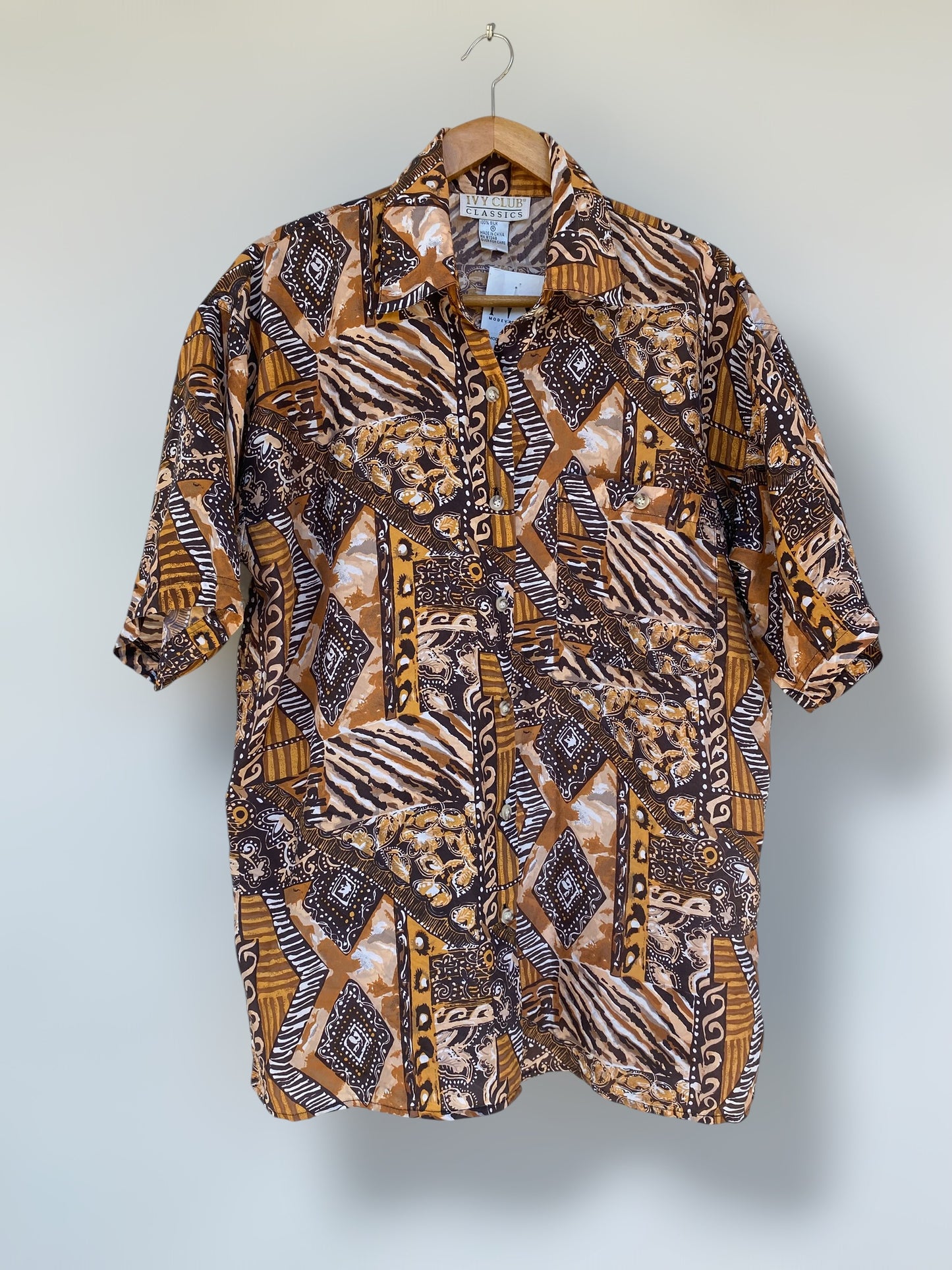 Earthy silk shirt