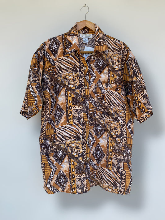 Earthy silk shirt