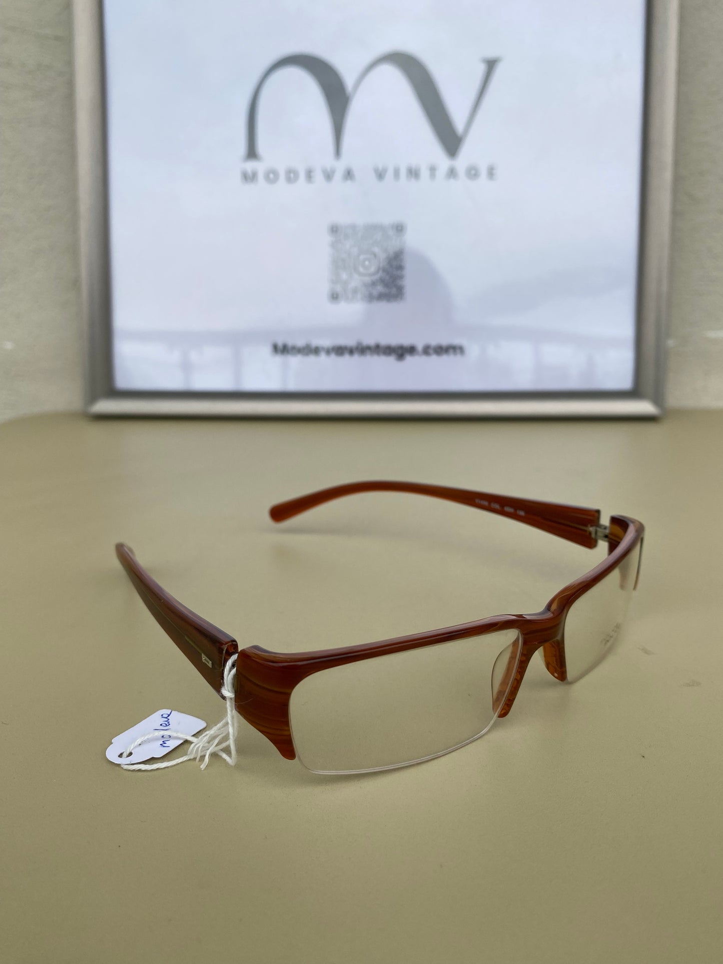 Police soft brown eyeglasses