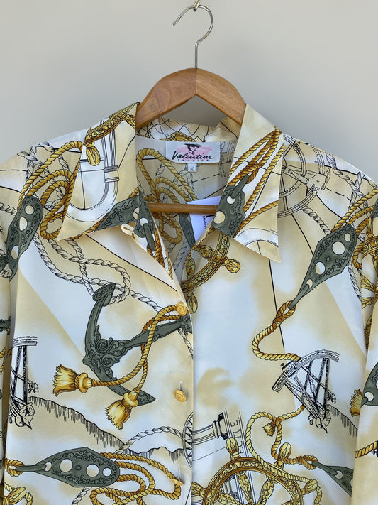 “The Sailor” vintage shirt with unique buttons