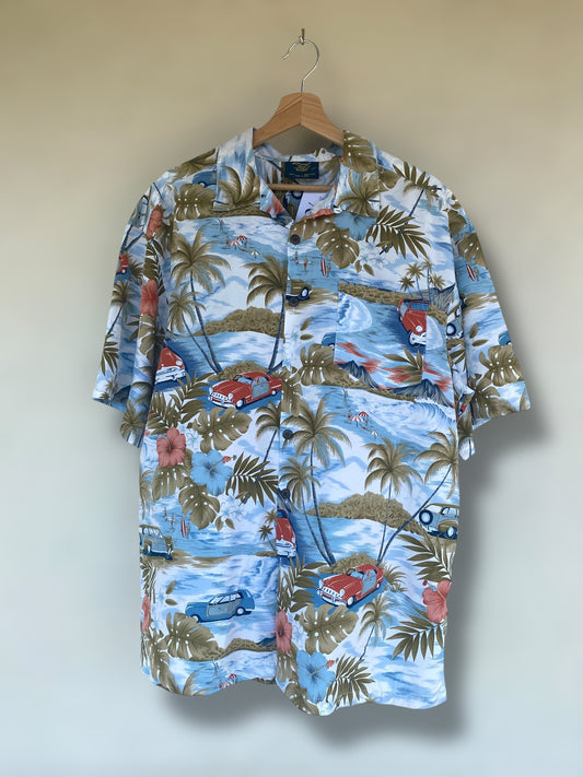 “Hawaiian cars” vintage shirt