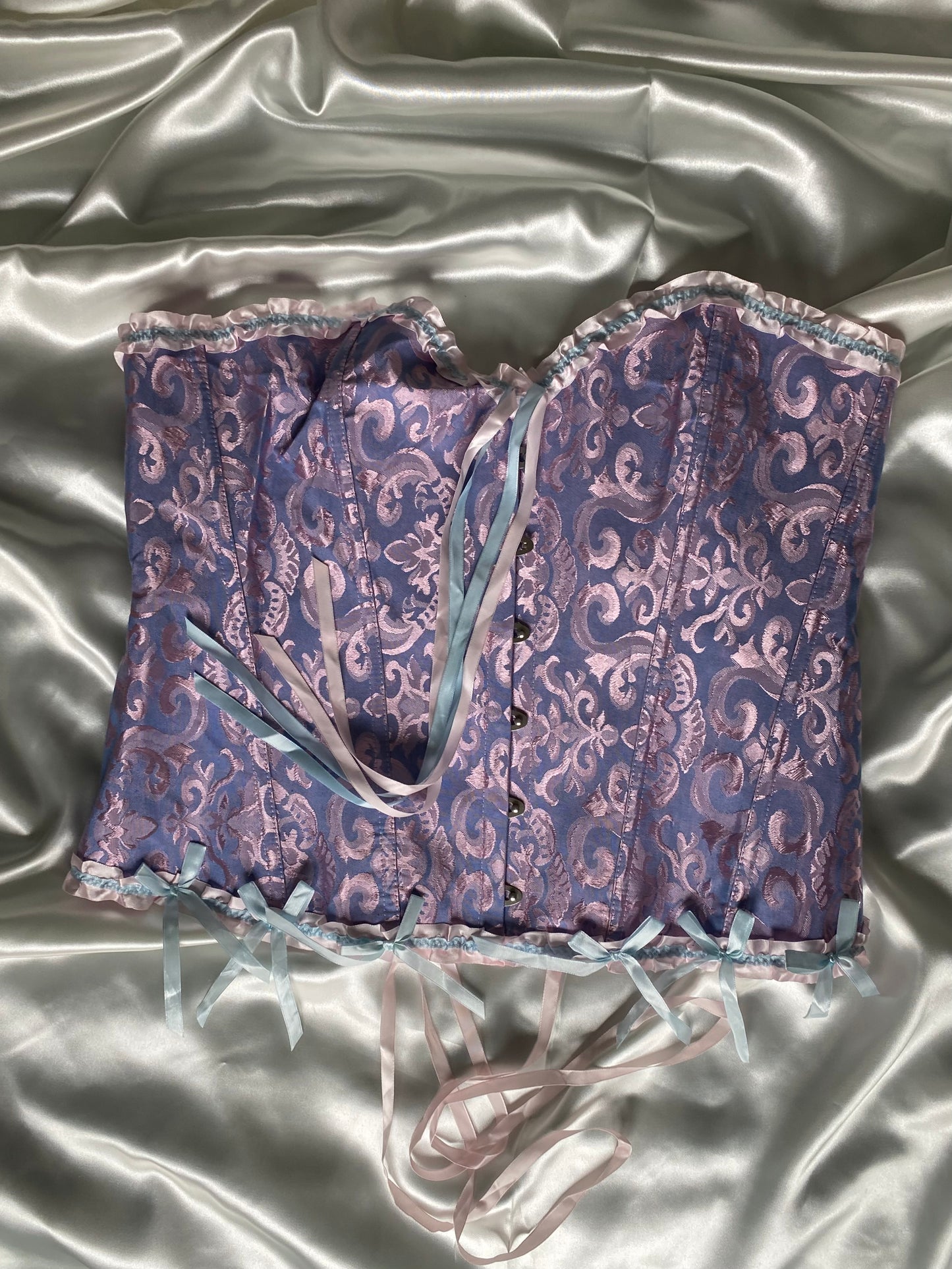 Pink with purple imperial corset