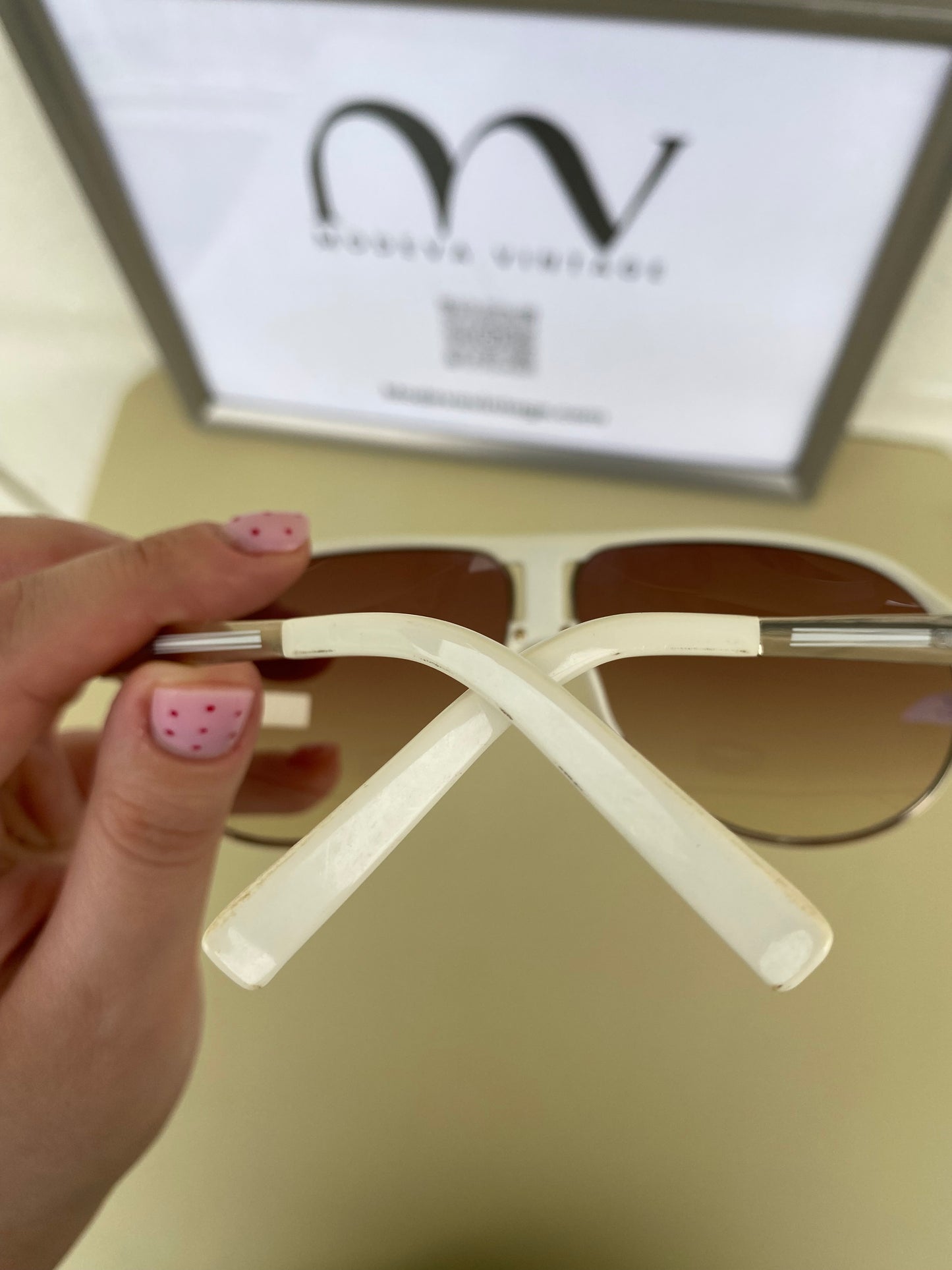 Vintage white Carera sunglasses