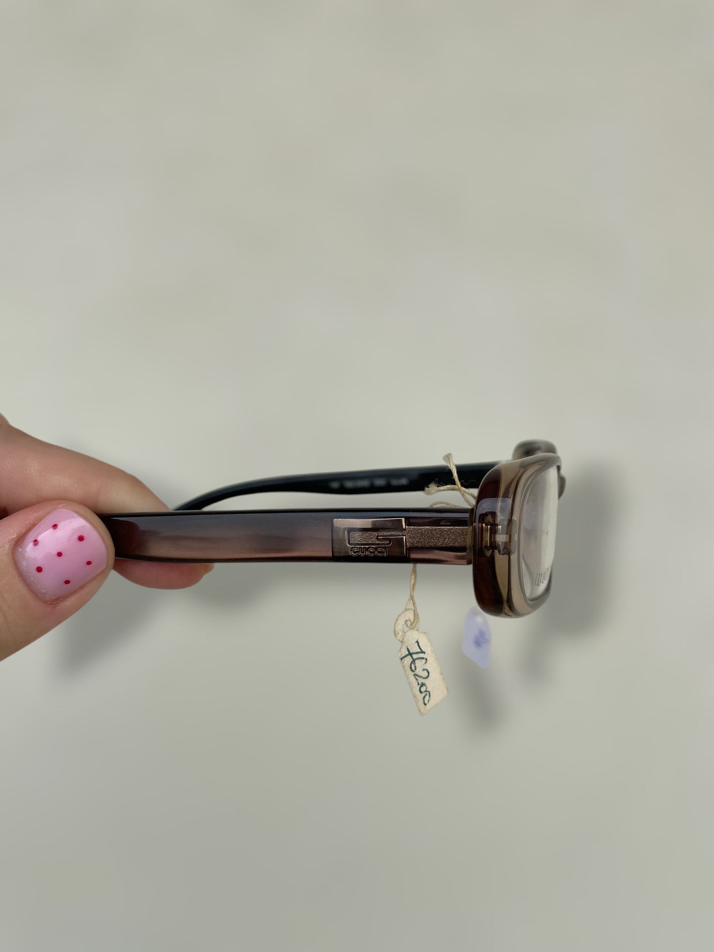 Gucci 00s eyeglasses in caramel color