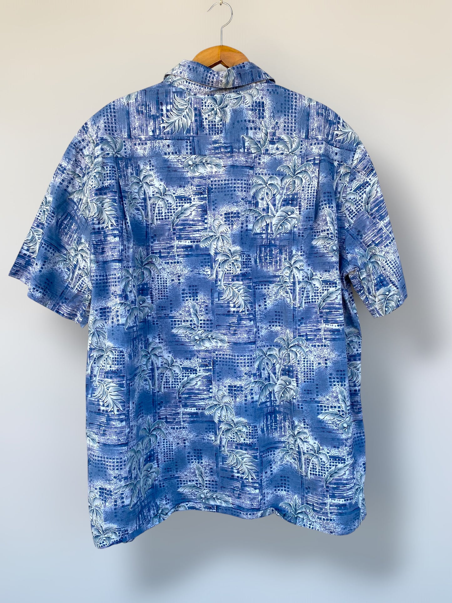 “Blue palm trees” Hawaiian shirt