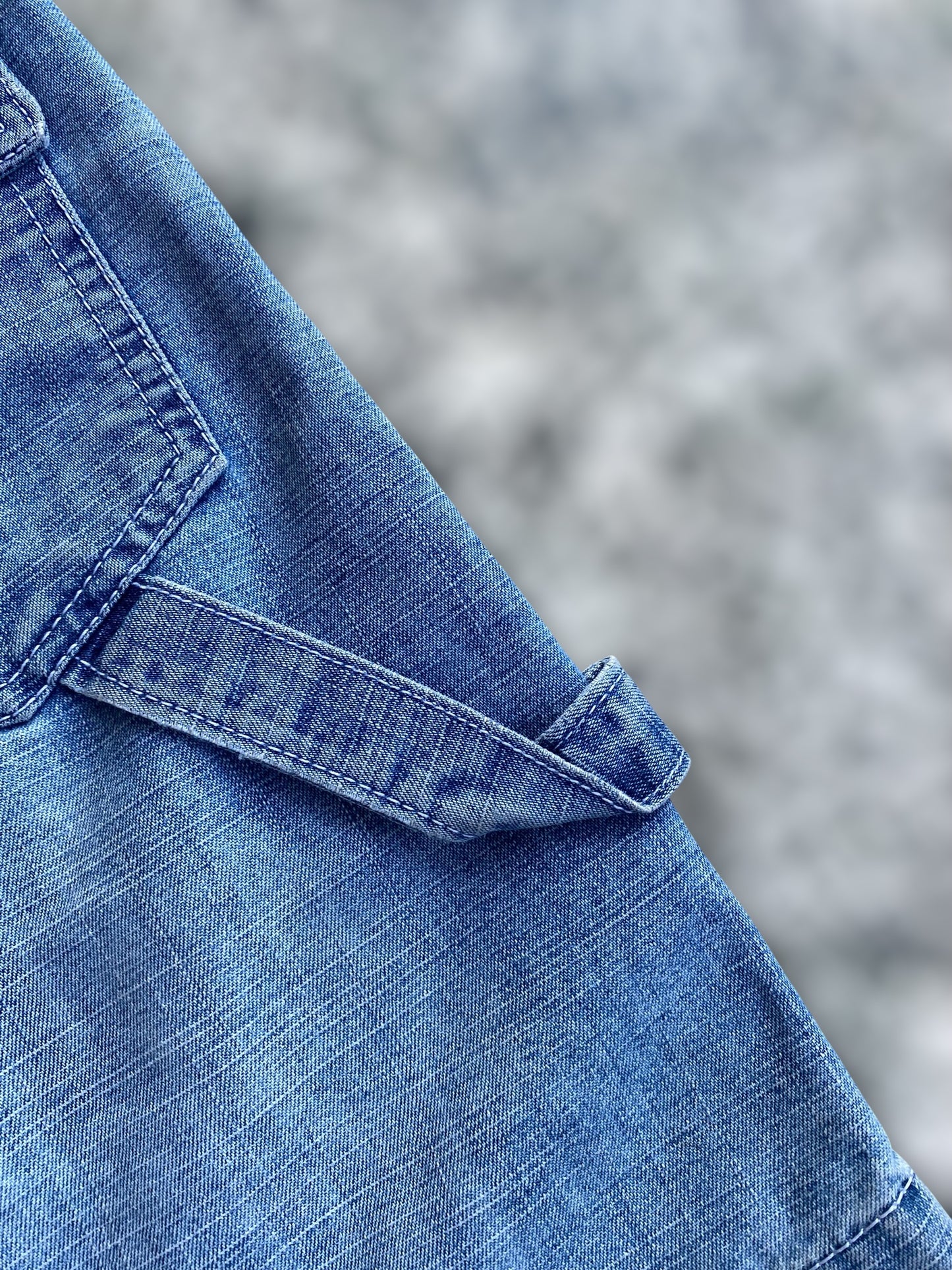 Vintage cargo Jean skirt