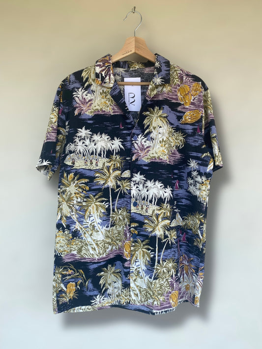 Hawaiian bananas vintage cotton shirt
