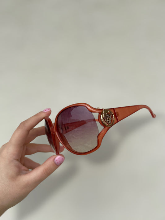 Deadstock GUCCI pumpkin color sunglasses